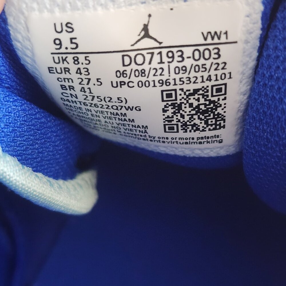 Air Jordan MJ One Take 4 Low White Copa Lime Shoes DO7193-003 Mens 9.5 - Picture 6 of 13